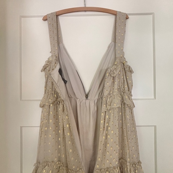 J. Crew beige and gold polka dot maxi dress - Picture 8 of 8